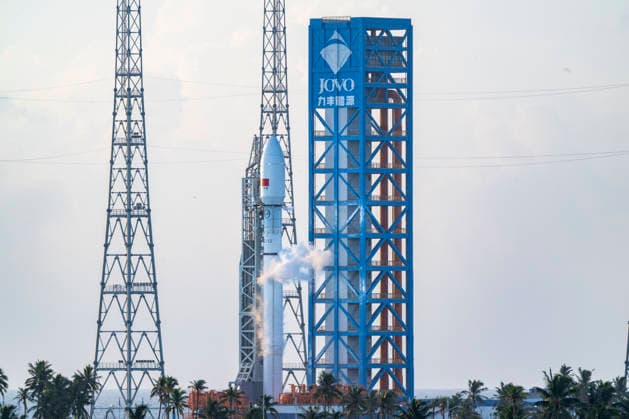 WENCHANG, CHINA - SEPTEMBER 17: The Long March 12 Y9 carrier rocket stands by at the Shangfa No. 2 launch pad on September 17, 2026 in Wenchang, Hainan Province of China.  Copyright: xVCGx 111667406752