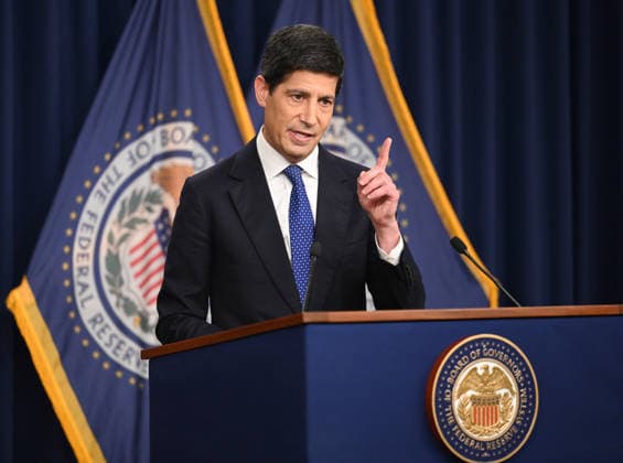 WASHINGTON, DC - SEPTEMBER 16: US Federal Reserve Chair Kevin Warsh speaks during a news conference at Federal Reserve Headquarters on September 16, 2026 in Washington, DC. Kevin Warsh discussed the central bank s decision to raise interest rates for the first time since 2023 at a press conference following its latest policy meeting.  Copyright: xChinaxNewsxServicex 111667398653
