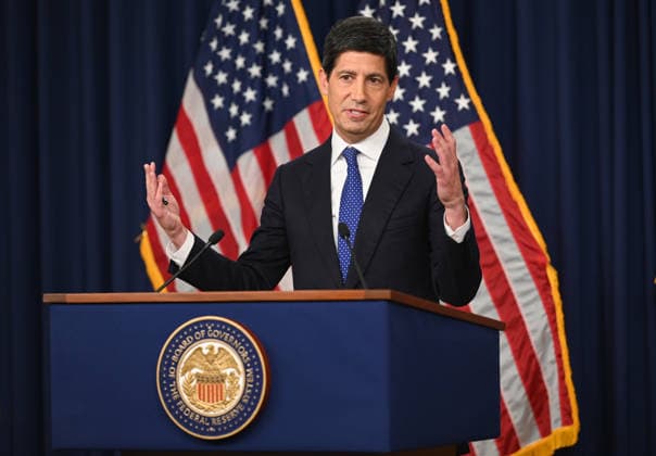 WASHINGTON, DC - SEPTEMBER 16: US Federal Reserve Chair Kevin Warsh speaks during a news conference at Federal Reserve Headquarters on September 16, 2026 in Washington, DC. Kevin Warsh discussed the central bank s decision to raise interest rates for the first time since 2023 at a press conference following its latest policy meeting.  Copyright: xChinaxNewsxServicex 111667399765