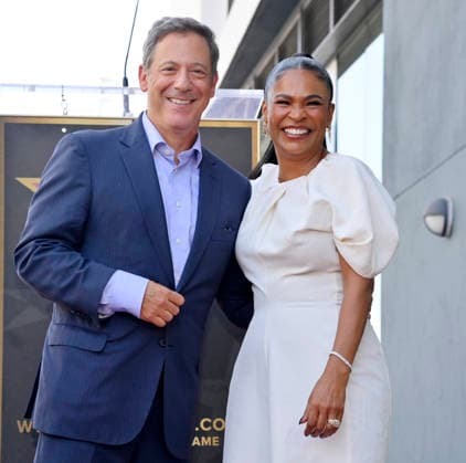 Actress Nia Long is joined by chair of Lionsgate s motion picture group Adam Fogleson during an unveiling ceremony honoring her with the 2,857th star on the Hollywood Walk of Fame in Los Angeles on Wednesday, September 16, 2026.  LAP2026091611 JIMxRUYMEN