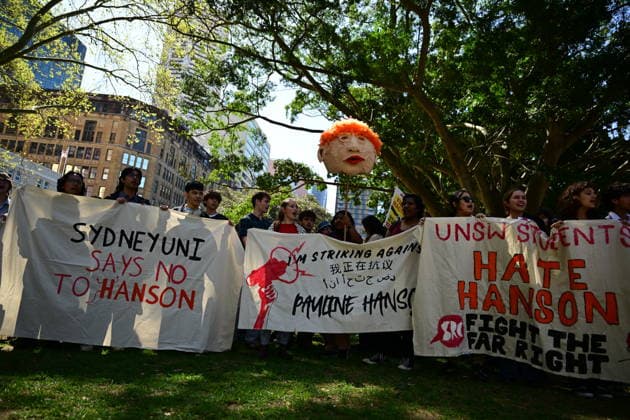STUDENTS PROTEST HANSON, NSW school students gather for a Students Say No To Hanson nationwide rally at Sydney Town Hall in Sydney, Thursday, September 17, 2026. ( NO ARCHIVING SYDNEY NEW SOUTH WALES Australia  Copyright: xDEANxLEWINSx 20260917118591248906