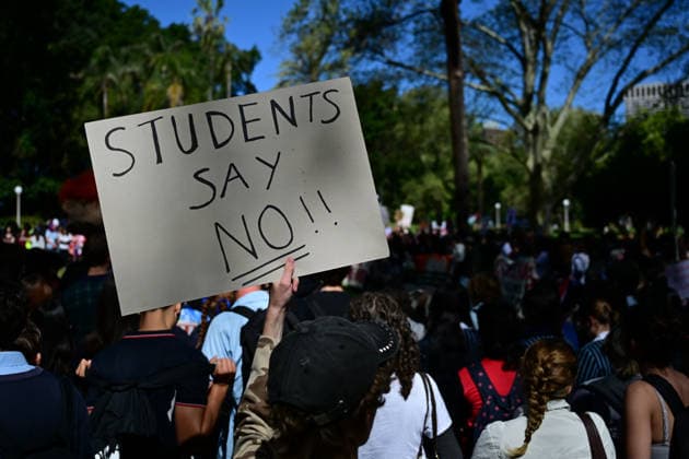 STUDENTS PROTEST HANSON, NSW school students gather for a Students Say No To Hanson nationwide rally at Sydney Town Hall in Sydney, Thursday, September 17, 2026. ( NO ARCHIVING SYDNEY NEW SOUTH WALES Australia  Copyright: xDEANxLEWINSx 20260917144768373914