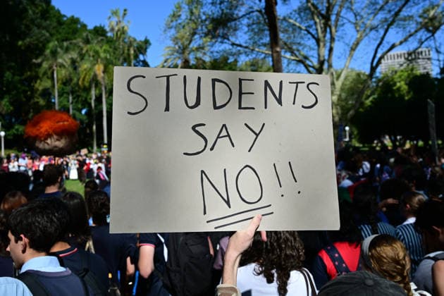 STUDENTS PROTEST HANSON, NSW school students gather for a Students Say No To Hanson nationwide rally at Sydney Town Hall in Sydney, Thursday, September 17, 2026. ( NO ARCHIVING SYDNEY NEW SOUTH WALES Australia  Copyright: xDEANxLEWINSx 20260917184138908090