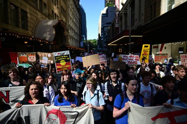 STUDENTS PROTEST HANSON, NSW school students gather for a Students Say No To Hanson nationwide rally at Sydney Town Hall in Sydney, Thursday, September 17, 2026. ( NO ARCHIVING SYDNEY NEW SOUTH WALES Australia  Copyright: xDEANxLEWINSx 20260917140123942984