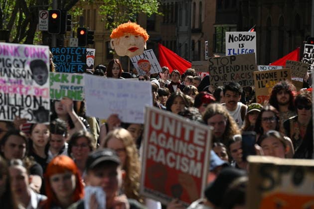 STUDENTS PROTEST HANSON, NSW school students gather for a Students Say No To Hanson nationwide rally at Sydney Town Hall in Sydney, Thursday, September 17, 2026. ( NO ARCHIVING SYDNEY NEW SOUTH WALES Australia  Copyright: xDEANxLEWINSx 20260917116938582780