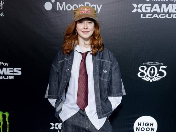 September 16, 2026, Los Angeles, California, USA: KIRSTY MUIR attends the 2026 MoonPay X Games League Winter Draft blue carpet. Los Angeles USA  - ZUMAb173 20260916_aap_b173_004 Copyright: xBillyxBennightx