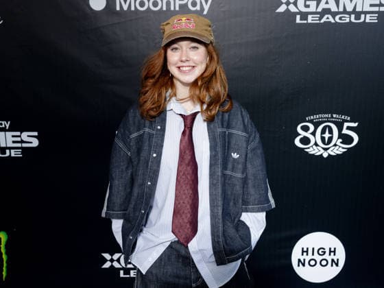 September 16, 2026, Los Angeles, California, USA: KIRSTY MUIR attends the 2026 MoonPay X Games League Winter Draft blue carpet. Los Angeles USA  - ZUMAb173 20260916_aap_b173_024 Copyright: xBillyxBennightx