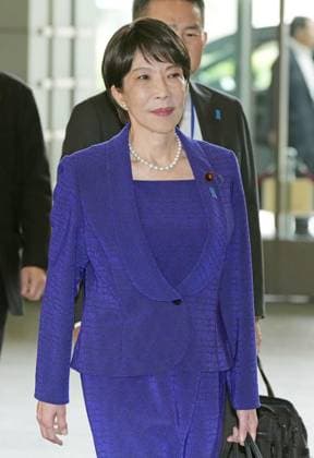 Japan PM Takaichi Japanese Prime Minister Sanae Takaichi arrives at the prime minister s office in Tokyo on Sept. 17, 2026, prior to her Cabinet reshuffle later in the day.  A14AA0005627689P