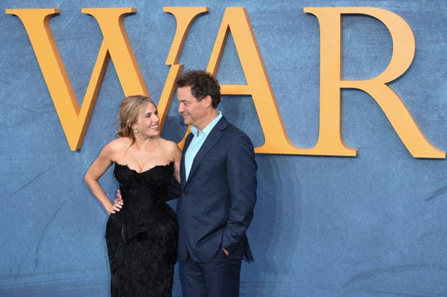 Sienna Miller and Dominic West at the world premiere of the Sky Now series *War* at the Odeon Luxe Leicester Square in London, September 16, 2026 Foto:xS.xVasx xFuturexImagex war_6887