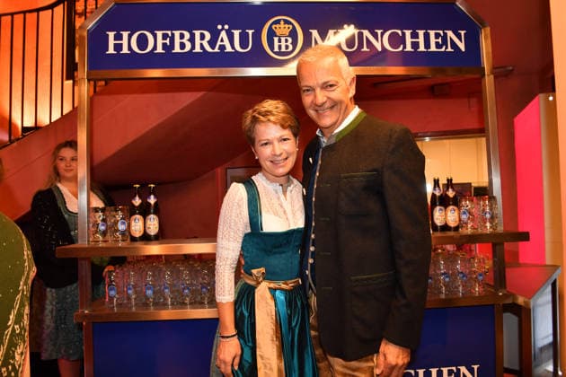 Michael Möller and his wife Irmgard attend the premiere of Oktoberfest: A Musical—Beinah wahr¦ An Almost True Story, a comedy at the Bayerischer Hof in Munich on September 16, 2026