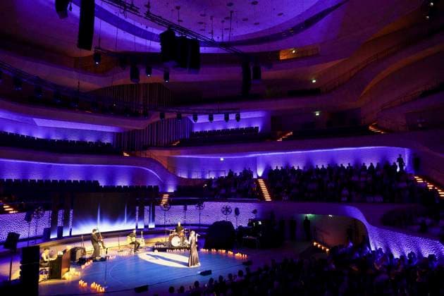 ABB LEONY: German pop singer Leony performing at a concert in the main hall of the Elbphilharmonie during the E On New Energy Experience on September 16, 2026, in Hamburg