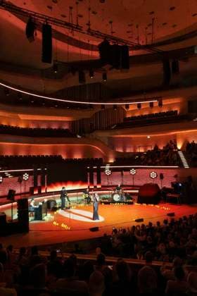 ABB LEONY: Leony, the German pop singer, performing at a concert in the main hall of the Elbphilharmonie during the E On New Energy Experience on September 16, 2026, in Hamburg