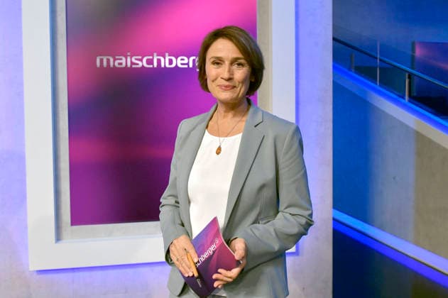 Sandra Maischberger on the ARD talk show *maischberger* in the studio in Berlin-Adlershof, Berlin, September 16, 2026 Foto:xM.xBehrensx xFuturexImagex maischberger1609_6938