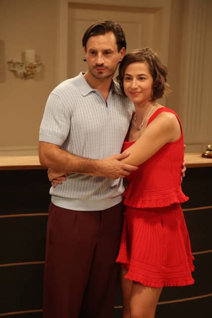 Sturm der Liebe : Pippa Fee Rupperti and Jaime Ferkic play the new Sturm der Liebe dream couple, Emilia and Massimo. Sturm der Liebe press event at Studio 4 5 at Bavaria Film in Grünwald, September 16, 2026 Copyright: xAgenturxMatthiasxWehnertx xM.xGränzdörferx