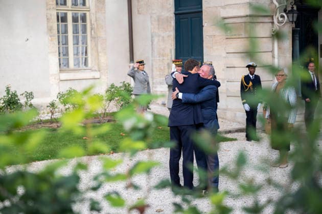 President Macron Welcomes King Abdullah II Of Jordan At Hotel Des Invalides - Paris French President Emmanuel Macron welcomes Jordan s King Abdullah II at the Hôtel National des Invalides in Paris on September 17, 2026.Photo by Eliot Blondet ABACAPRESS.COM Paris France France  Copyright: xBlondetxEliot ABACAx