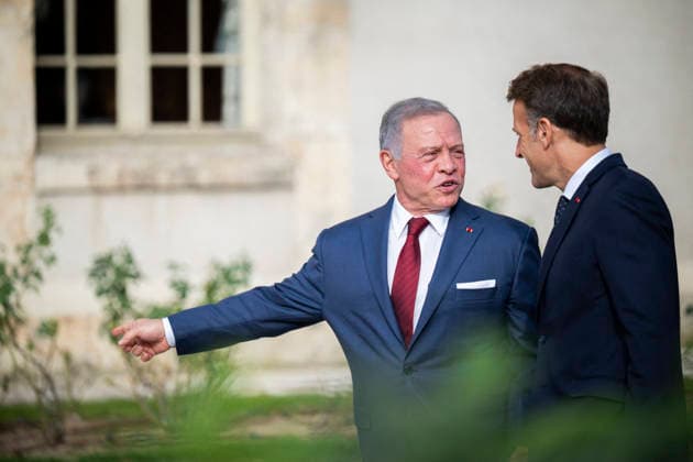 President Macron Welcomes King Abdullah II Of Jordan At Hotel Des Invalides - Paris French President Emmanuel Macron welcomes Jordan s King Abdullah II at the Hôtel National des Invalides in Paris on September 17, 2026.Photo by Eliot Blondet ABACAPRESS.COM Paris France France  Copyright: xBlondetxEliot ABACAx