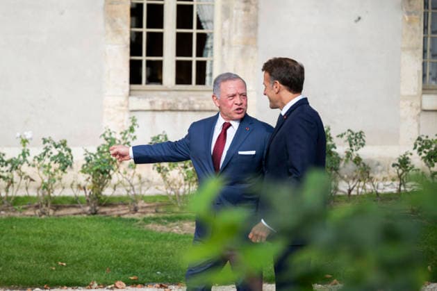 President Macron Welcomes King Abdullah II Of Jordan At Hotel Des Invalides - Paris French President Emmanuel Macron welcomes Jordan s King Abdullah II at the Hôtel National des Invalides in Paris on September 17, 2026.Photo by Eliot Blondet ABACAPRESS.COM Paris France France  Copyright: xBlondetxEliot ABACAx