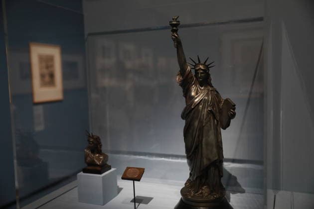 Auguste Bartholdi Liberty Enlightening the World exhibition in Paris PARIS, FRANCE - SEPTEMBER 17 : Views of artworks at the Auguste Bartholdi Liberty Enlightening the World exhibition at the Musee d Orsay in Paris, France on September 17, 2026. The exhibition, dedicated to the works of French sculptor Auguste Bartholdi, the creator of the iconic Statue of Liberty in New York, opened on September 15 and will welcome visitors until January 31, 2027. An exhibition featuring the works of sculptor Auguste Bartholdi opened at the Musee d Orsay in Paris. Mohamad Salaheldin Abdelghani Alsayed Anadolu Paris France. Editorial use only. Please get in touch for any other usage.  Copyright: x2026xAnadoluxMohamadxSalaheldinxAbdelghanixAlsayedx