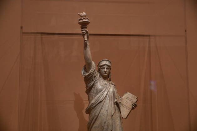 Auguste Bartholdi Liberty Enlightening the World exhibition in Paris PARIS, FRANCE - SEPTEMBER 17 : Views of artworks at the Auguste Bartholdi Liberty Enlightening the World exhibition at the Musee d Orsay in Paris, France on September 17, 2026. The exhibition, dedicated to the works of French sculptor Auguste Bartholdi, the creator of the iconic Statue of Liberty in New York, opened on September 15 and will welcome visitors until January 31, 2027. An exhibition featuring the works of sculptor Auguste Bartholdi opened at the Musee d Orsay in Paris. Mohamad Salaheldin Abdelghani Alsayed Anadolu Paris France. Editorial use only. Please get in touch for any other usage.  Copyright: x2026xAnadoluxMohamadxSalaheldinxAbdelghanixAlsayedx