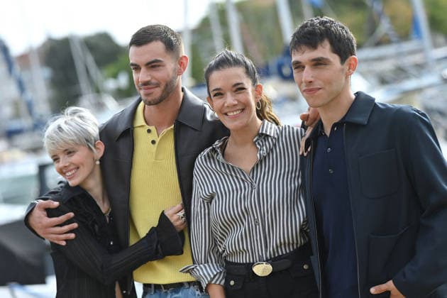 La Rochelle On Aboie En Silence Photocall FC Louisiane Gouverneur, Marvin Dubart, Mélanie Doutey and Théo Augier attends the On Aboie En Silence Photocall at the 28th La Rochelle Fiction Festival on September 17, 2026 in La Rochelle, France. Photo by Franck Castel ABACAPRESS.COM La Rochelle  Copyright: xCastelxFranck ABACAx