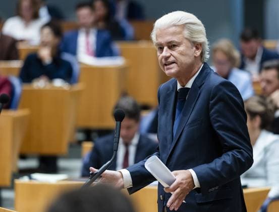 THE HAGUE - Geert Wilders (PVV) on the second day of the General Political Debates. The House of Representatives is discussing the budget presented by the cabinet on Prinsjesdag. REMKO DE WAAL ANP netherlands out - belgium out  Copyright: xx x568943001x originalFilename: 568943001