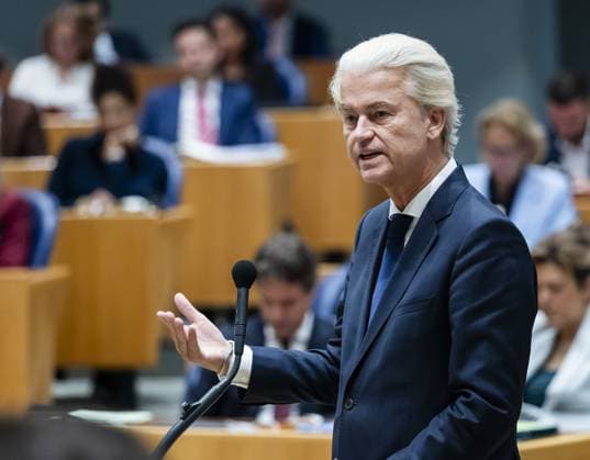 THE HAGUE - Geert Wilders (PVV) on the second day of the General Political Debates. The House of Representatives is discussing the budget presented by the cabinet on Prinsjesdag. REMKO DE WAAL ANP netherlands out - belgium out  Copyright: xx x568943010x originalFilename: 568943010.jpg