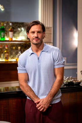 September 16, 2026, ARD telenovela *STURM DER LIEBE*, photo shoot for Season 23 on the film set in Munich, at Bavaria Film in Geiselgasteig, in the studio set of the fictional Hotel Fürstenhof. The new season premieres on November 4, 2026. Actor Jaime Ferkic, who plays Massimo Foghetti, on the set of the series on September 16, 2026, ARD series *Sturm der Liebe*, S