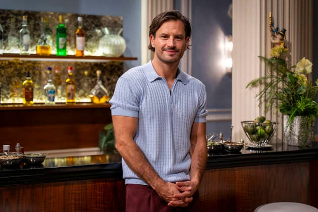 September 16, 2026, ARD telenovela *STURM DER LIEBE*, photo shoot for Season 23 on the film set in Munich, at Bavaria Film in Geiselgasteig, in the studio set of the fictional Hotel Fürstenhof. The new season premieres on November 4, 2026. Actor Jaime Ferkic, who plays Massimo Foghetti, on the set of the series on September 16, 2026, ARD series *Sturm der Liebe* Se