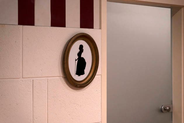 September 16, 2026, ARD telenovela *Sturm der Liebe*, photo shoot for Season 23 on the film set in Munich, at Bavaria Film in Geiselgasteig, in the studio set of the fictional Hotel Fürstenhof women’s restroom, September 16, 2026, ARD series *Sturm der Liebe*, September 16, 2026; ARD series *Sturm der Liebe*