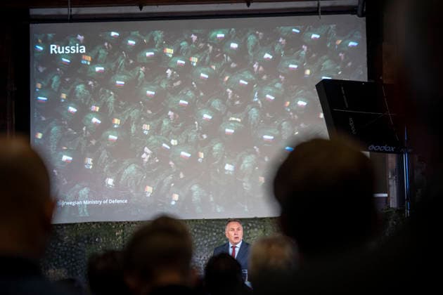 Army Summit 2026 Oslo 20260917 Minister of Defense Tore O. Sandvik opens the Army Summit at Akershus Fortress in Oslo. The Army and the Norwegian Atlantic Committee are organizing the Army Summit, which focuses on building European and Norwegian land defense. Photo: Heiko Junge, NTB, Oslo Norway kq0PlxdmqXE EDITORIAL USE ONLY Ref BNC POLkq0PlxdmqXE jpg  Copyright: xHeikoxJungex xNTBx