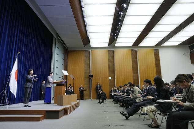 Japan PM reshuffles Cabinet Japanese Prime Minister Sanae Takaichi holds a press conference at the premier s office in Tokyo on Sept. 17, 2026, after reshuffling her Cabinet.  A14AA0005627723P