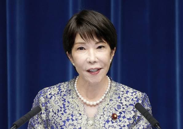Japan PM reshuffles Cabinet Japanese Prime Minister Sanae Takaichi holds a press conference at the premier s office in Tokyo on Sept. 17, 2026, after reshuffling her Cabinet.  A14AA0005627727P