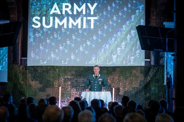 Army Summit 2026 Oslo 20260917 Chief of the Army, Major General Lars S. Lervik at the Army Summit at Akershus Fortress in Oslo. The Army and the Norwegian Atlantic Committee are organizing the Army Summit, which focuses on building European and Norwegian land defense. Photo: Heiko Junge, NTB, Oslo, Norway 8Cfi55c 178 EDITORIAL USE ONLY Ref BNC POL8Cfi55c 178 jpg  Copyright: xHeikoxJungex xNTBx