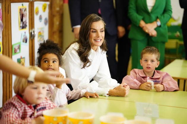 17-09-2026 Oviedo Queen Letizia at the opening of the schoolyear 2026 2027 at the Gesta Public School in Oviedo. No Spain Â  Copyright: xPPEx