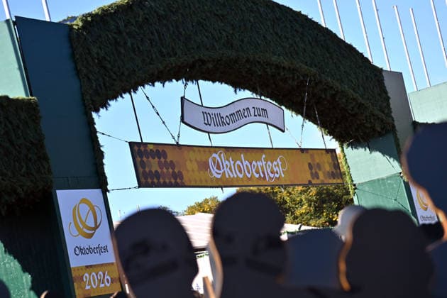 Main Entrance, Entrance to the Oktoberfest Press Tour ahead of the 191st Oktoberfest in 2026 on September 17, 2026
