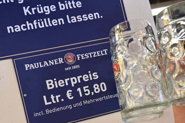 Beer price: 15.80 euros per mass and per liter; press tour ahead of the 191st Oktoberfest in 2026 on September 17, 2026