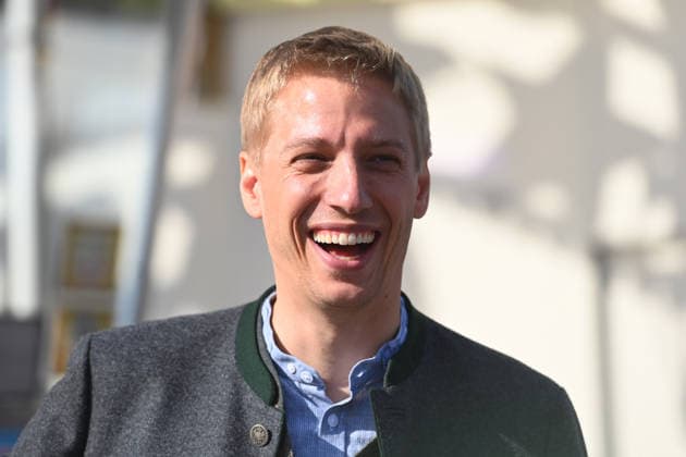 Mayor Dominik KRAUSE, laughing, laughing, smiling, optimistic, in a good mood, single frame, cropped single shot, portrait, portrait,Portrait: Press tour ahead of the 191st Oktoberfest 2026 on September 17, 2026