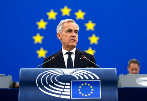 September 17, 2026, Strasbourg, France: Prime Minister Mark Carney addresses the European Parliament in Strasbourg, France, on Thursday, Sept. 17, 2026. Strasbourg France  - ZUMAc35_ 20260917_zaf_c35_003 Copyright: xJustinxTangx