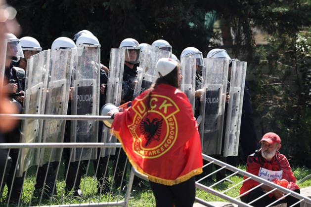Protest in front of the Albanian Parliament in Tirana, Albania Protesters face police officers during a demonstration near the Albanian Parliament in Tirana, Albania, against the government following months of protests against a planned luxury tourism complex project in the protected area of Narta Lagoon in the city of Vlore, backed by a company linked to US President Donald Trump son-in-law, Jared Kushner, and his wife, Ivanka Trump here In Tirana, Albania, on September 17, 2026. Tirana Albania  Copyright: xMatrixxImages ArmandoxBabanix