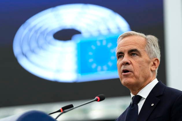 September 17, 2026, Strasbourg, France: Prime Minister Mark Carney addresses the European Parliament in Strasbourg, France, on Thursday, Sept. 17, 2026. Strasbourg France  - ZUMAc35_ 20260917_zaf_c35_011 Copyright: xJustinxTangx