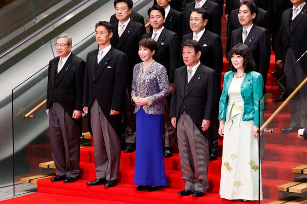 September 17, 2026, Tokyo, Japan: Japan s Prime Minister Sanae Takaichi (front C) and her new cabinet ministers pose for the cameras at prime minister s official residence in Tokyo. Tokyo Japan  - ZUMAm191 20260917_aap_m191_004 Copyright: xRodrigoxReyesxMarinx