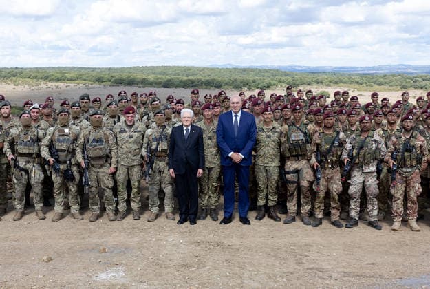 September 17, 2026, Monte Romano, Rome, Italy: Monte Romano - President Sergio Mattarella at the Italian Army s AEGIS 26 exercise at the Monte Romano firing range today, September 17, 2026. Monte Romano Italy  - ZUMAa289 20260917_zia_a289_017 Copyright: xGiandottixUffxStampax xAgfx