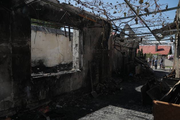 Russian attacks on Odesa cause destruction ODESA, UKRAINE - SEPTEMBER 17: A view of destruction following a Russian strike in Odesa, Ukraine, September 17, 2026. The attack caused severe structural damage to upper-level units, leaving debris and shattered walls throughout the complex. Arthur Shvits Anadolu Odesa Ukraine. Editorial use only. Please get in touch for any other usage.  Copyright: x2026xAnadoluxArthurxShvitsx