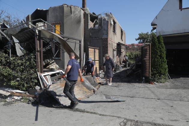 Russian attacks on Odesa cause destruction ODESA, UKRAINE - SEPTEMBER 17: A view of destruction following a Russian strike in Odesa, Ukraine, September 17, 2026. The attack caused severe structural damage to upper-level units, leaving debris and shattered walls throughout the complex. Arthur Shvits Anadolu Odesa Ukraine. Editorial use only. Please get in touch for any other usage.  Copyright: x2026xAnadoluxArthurxShvitsx