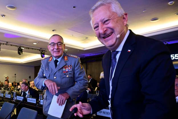 From left, Chief of Defence of the Bundeswehr Carsten Breuer and Czech Defence Minister Jaromir Zuna (for SPD) at the IISS Prague Defence Summit 2026, in Prague, Czech Republic, on September 17, 2026. (CTKxPhoto RomanxVondrous) CTKPhotoP2026091705289  CTKPhotoP2026091705289