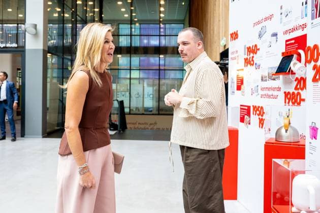 Amsterdam, The Netherlands, 2026-09-17 12:34:03 AMSTERDAM, 17-09-2026, HEMA Queen Maxima pays a working visit to HEMA in Amsterdam. HEMA, the Hollandsche Eenheidsprijzen Maatschappij Amsterdam, celebrates its 100th anniversary this year. PHOTO: NLBeeld Patrick van Emst Credit: NL Beeld Patrick van Emst  Copyright: xx x