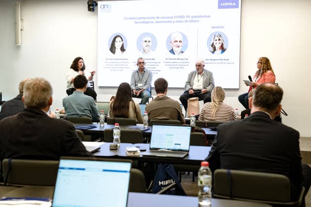 Hipra and ANIS Conference: The New Generation of Vaccines: Technology Platforms, Innovation, and Future Challenges I D Doctors Sonia Tamames, José Gómez, and Fernando Moraga Llop during the Hipra and ANIS conference The New Generation of Vaccines: Technology Platforms, Innovation, and Future Challenges, September 17, 2026, in Girona, Catalonia, Spain SEPTEMBER 17, 2026 PHARMACEUTICAL INDUSTRY Glòria Sá Girona, Catalonia Girona, Catalonia, Spain Copyright: xGlòriaxSanchezx 7781475