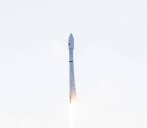 HAINAN, CHINA - SEPTEMBER 17: The Long March 12 carrier rocket lifts off from the Hainan Commercial Aerospace Launch Site on September 17, 2026 in Hainan, China, successfully sending the Satellite Internet Low Orbit 25 group satellites into their predetermined orbit.  Copyright: xVCGx 111667529747