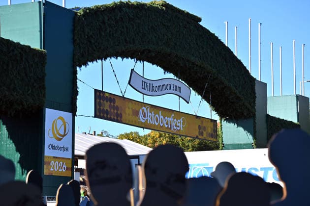 Main Entrance, Entrance to the Oktoberfest Press Tour ahead of the 191st Oktoberfest 2026 on September 17, 2026