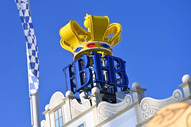Hofbraeu HB, logo, emblem, company emblem, company logo, beer brand, brewery press tour ahead of the 191st Oktoberfest in 2026 on September 17, 2026